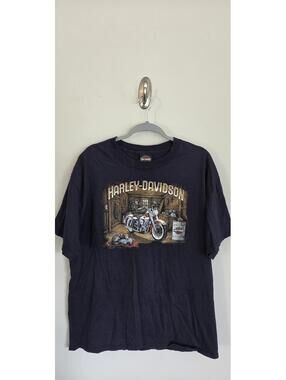 Harley-Davidson Memphis Tennessee Graphic T-Shirt X-Large Navy